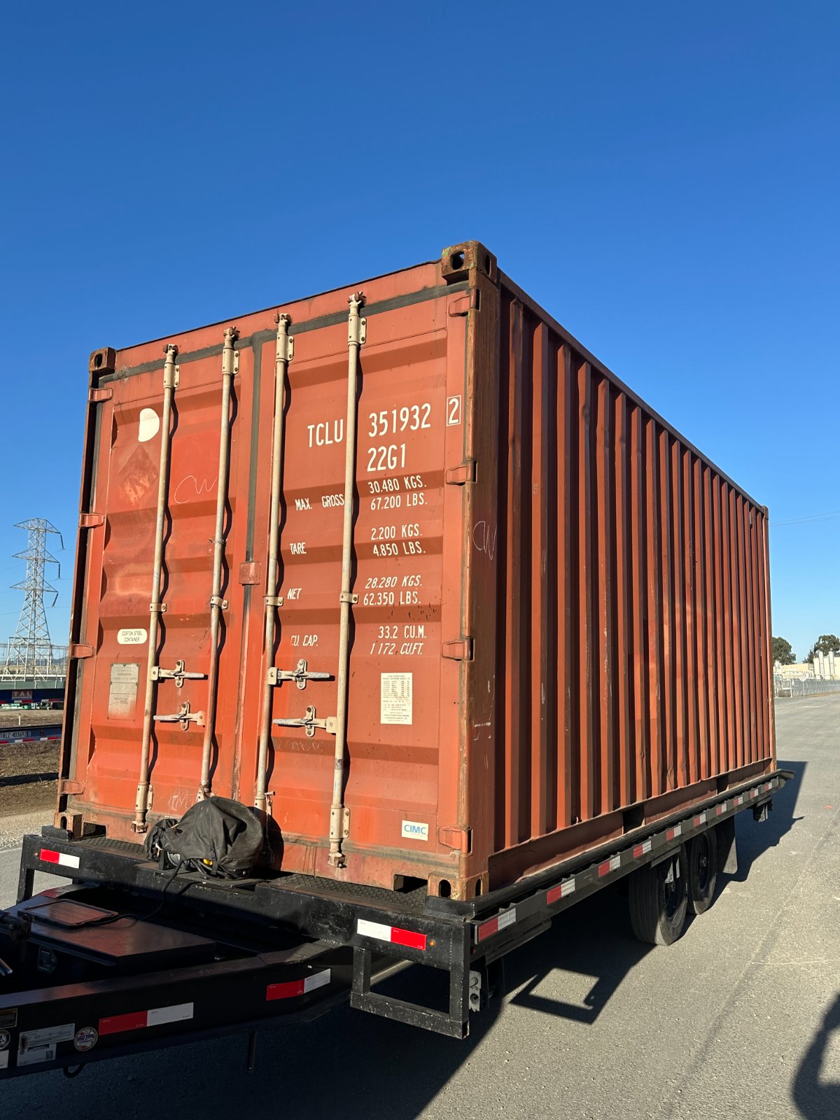 20' container in Miami, FL